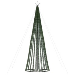 vidaXL Illuminazione Albero Natale a Cono 688LED Bianco Freddo 300cm