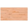 vidaXL Banco da Lavoro 115x55x81,5 cm Legno Massello Faggio e Metallo