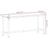 vidaXL Banco da Lavoro 180x55x81,5 cm Legno Massello Faggio e Metallo