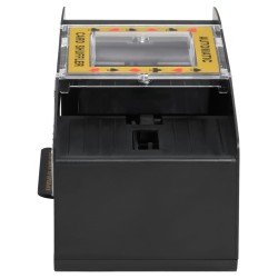 vidaXL Mescolatore Automatico di Carte Nero 2 Mazzi