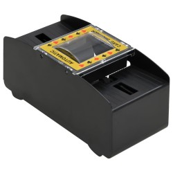 vidaXL Mescolatore Automatico di Carte Nero 2 Mazzi