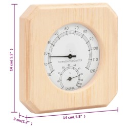   Set Timer Igrotermografo e Clessidra Sauna 2 in 1 Massello Pino