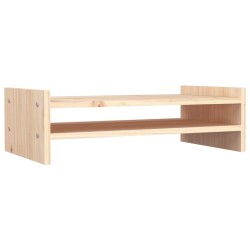   Supporto per Monitor 50x27x15 cm in Legno Massello di Pino