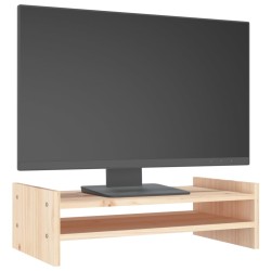   Supporto per Monitor 50x27x15 cm in Legno Massello di Pino