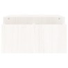   Supporto per Monitor Bianco100x27,5x15cm Legno Massello di Pino