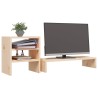 Supporto per Monitor 81x20x30 cm in Legno Massello di Pino