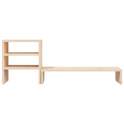 Supporto per Monitor 81x20x30 cm in Legno Massello di Pino