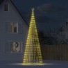 vidaXL Illuminazione Albero Natale a Cono 1544LED Bianco Caldo 500cm