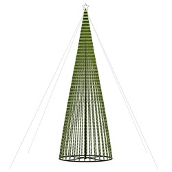 vidaXL Illuminazione Albero Natale a Cono 1544LED Bianco Caldo 500cm