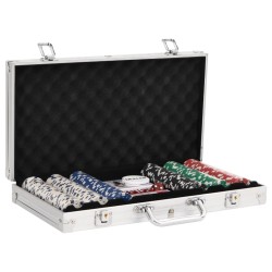 vidaXL Set di Fiches da Poker 300 pz 11,5 g