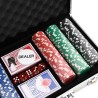 vidaXL Set di Fiches da Poker 300 pz 11,5 g