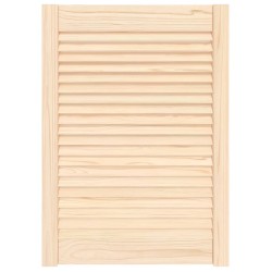 vidaXL Anta a Lamelle in Legno Massello di Pino 69x49,4 cm