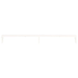 Supporto per Monitor Bianco 100x27x10 cm Legno Massello di Pino