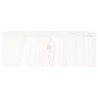 Supporto per Monitor Bianco 100x27x10 cm Legno Massello di Pino