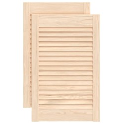 vidaXL Ante a Lamelle 2 pz in Legno Massello di Pino 61,5x39,4 cm