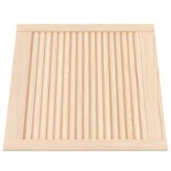 vidaXL Ante a Lamelle 4 pz in Legno Massello di Pino 61,5x59,4 cm