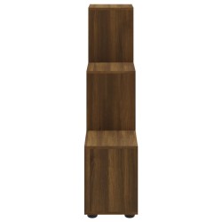 Libreria a Scala Rovere Marrone 107 cm in Legno ingegnerizzato