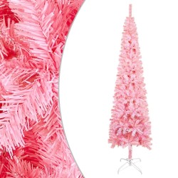 vidaXL Albero di Natale Sottile Rosa 120 cm 