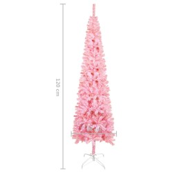 vidaXL Albero di Natale Sottile Rosa 120 cm 