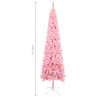 vidaXL Albero di Natale Sottile Rosa 120 cm 