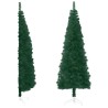 vidaXL Albero Natale Artificiale Sottile a Metà Supporto Verde 150 cm