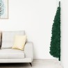 vidaXL Albero Natale Artificiale Sottile a Metà Supporto Verde 120 cm