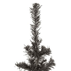 vidaXL Albero di Natale Sottile Nero 180 cm 