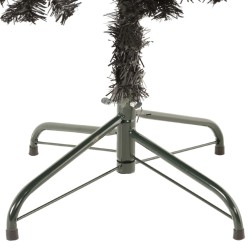 vidaXL Albero di Natale Sottile Nero 180 cm 