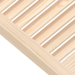 vidaXL Ante a Lamelle 2 pz in Legno Massello di Pino 39,5x39,4 cm