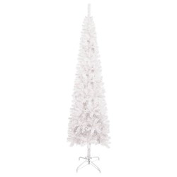 vidaXL Albero di Natale Sottile Bianco 150 cm