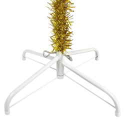 vidaXL Albero di Natale Sottile Oro 240 cm 