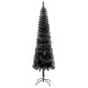 vidaXL Albero di Natale Sottile Nero 120 cm