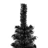 vidaXL Albero di Natale Sottile Nero 120 cm