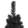 vidaXL Albero Natale Artificiale Sottile a Metà e Supporto Nero 120 cm