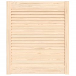 vidaXL Anta a Lamelle in Legno Massello di Pino 69x59,4 cm