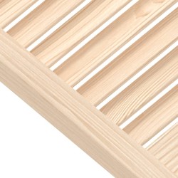 vidaXL Ante a Lamelle 4 pz in Legno Massello di Pino 69x39,4 cm