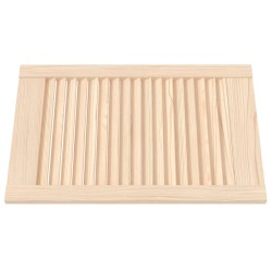 vidaXL Anta a Lamelle in Legno Massello di Pino 61,5x39,4 cm