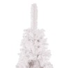 vidaXL Albero di Natale Sottile Bianco 120 cm