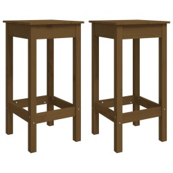   Set da Bar 5 pz Miele in Legno Massello di Pino