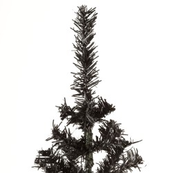 vidaXL Albero di Natale Sottile Nero 150 cm