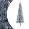 vidaXL Albero di Natale Sottile Argento 120 cm 