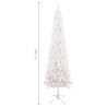 vidaXL Albero di Natale Sottile Bianco 180 cm