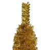 vidaXL Albero di Natale Sottile Oro 210 cm 