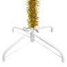 vidaXL Albero di Natale Sottile Oro 210 cm 