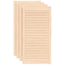 vidaXL Ante a Lamelle 4 pz in Legno Massello di Pino 99,3x49,4 cm