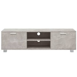 Mobile per TV Grigio Cemento 140x40,5x35 cm Legno ingegnerizzato