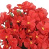 vidaXL Ghirlande Fiori Artificiali 3 pz Rosso 85cm