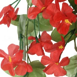 vidaXL Ghirlande Fiori Artificiali 3 pz Rosso 85cm