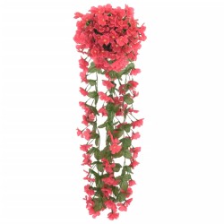 vidaXL Ghirlande Fiori Artificiali 3 pz Rosa 85cm