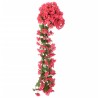 vidaXL Ghirlande Fiori Artificiali 3 pz Rosa 85cm